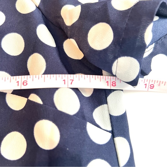 J Crew Mod Dot Polka Dot Shift Mini Dress Navy White Nautical Preppy Coastal 6 - Picture 10 of 12